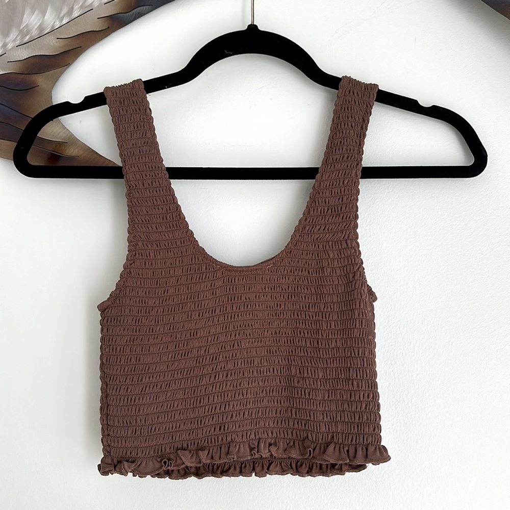 Love Tree Ruched Crop Top - Picture 2 of 5